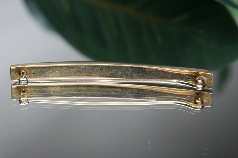 Vintage 14k Bar Pin image 2