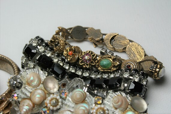 Lot of Vintage Fashion Jewelry Bracelets - 6 Brac… - image 5