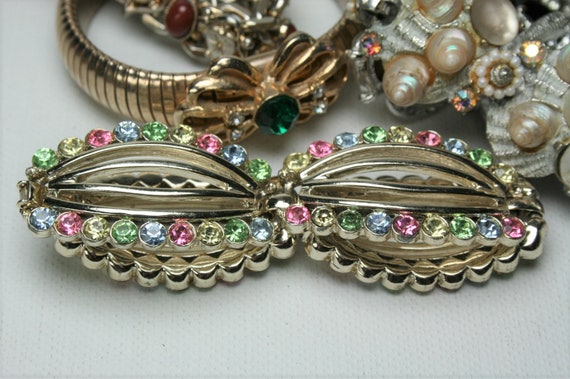 Lot of Vintage Fashion Jewelry Bracelets - 6 Brac… - image 2