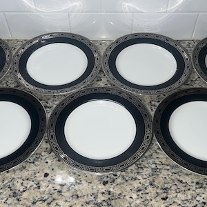 Mikasa Colonnade L3414 Set di sette piatti da insalata in porcellana fine da 8,25 pollici