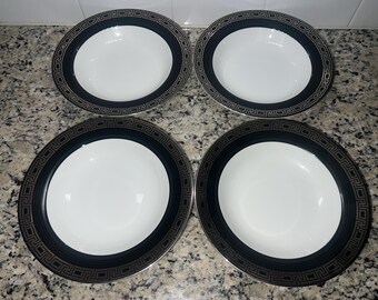 Mikasa Colonnade L3414 Set di quattro ciotole per zuppa in porcellana fine da 8,5 pollici
