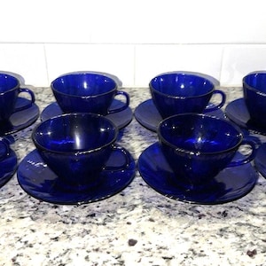 Bormioli Rocco Cobalt Blue 6set ヴィンテージ Duralex Bormioli Rocco - Etsy