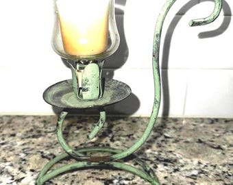 Vintage Cast Iron Tea Light Candle Holder