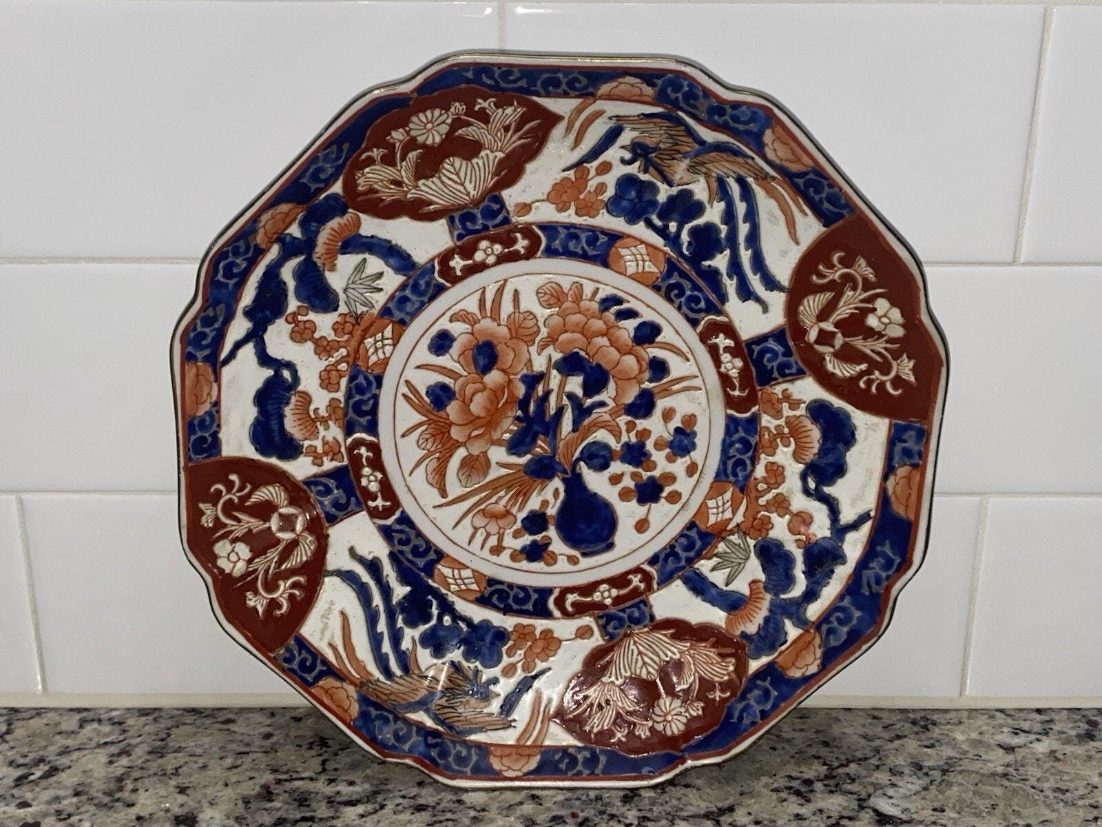 伊万里皿 ～ 20世紀 ～ 鳳凰鳥花文 - Etsy 日本