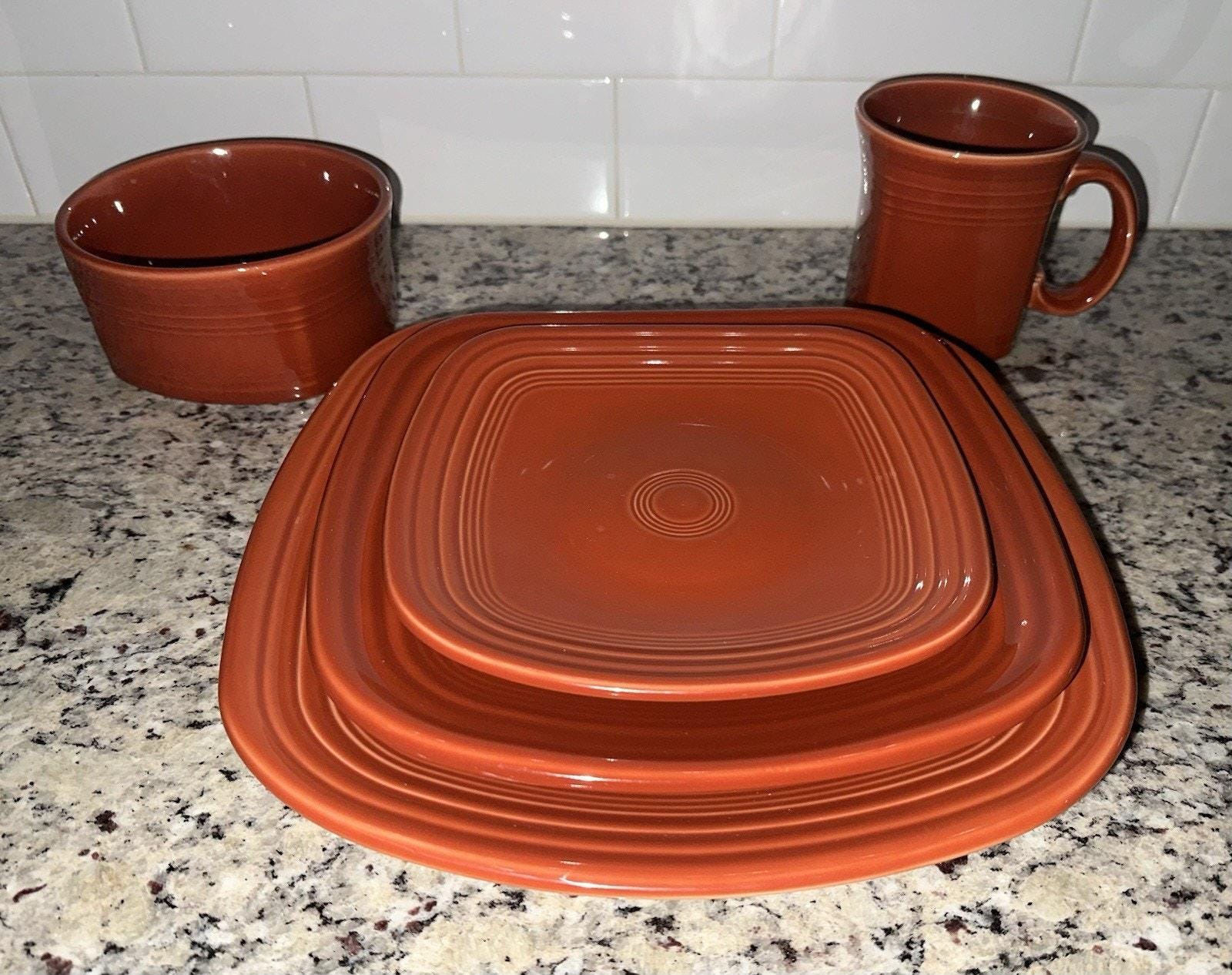 Fiestaware Square Plate - Etsy