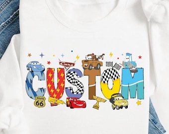 Disney Cars Personalized Name Shirt, Cars Matching Shirt, Group Disney Shirts, Cars Birthday Shirt, McQueen Custom Shirt, Disney Cars Shirt