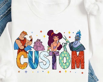 Disney Hercules Personalized Name Shirt, Disney Matching Shirt, Group Disney Shirts, Hercules Birthday Shirt, Hades T-Shirt, Hercules Tee