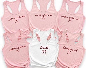 Strand vrijgezellenfeest tanktop, bijpassende tops bruid en bruidsmeisje, shirt bruidsfeest, T-shirt bruidsmeisje voorstel, bruidsmeisje bruiloft T-shirt