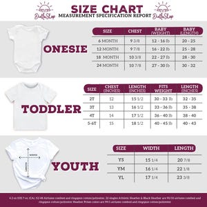 the size chart for a baby boy's bodysuit