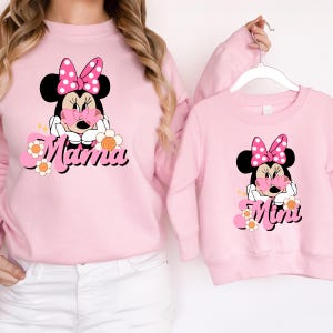 Disney Mini Mouse Mama Mini Shirt, Disney Family Matching Shirt, Mama And Mini Shirt, Mama And Mini Matching Shirt, Disney Family Trip Tee
