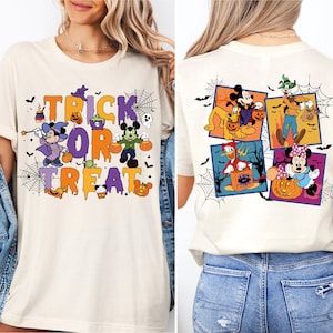 Trick or Treat Disney Halloween Shirts, Mickey And Friends Halloween Shirt, Halloween Party Tee, Disney Halloween Shirt, Spooky Season Tee