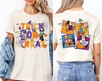 Süßes oder Saures Disney Halloween Shirts, Mickey und Freunde Halloween Shirt, Halloween Party T-Shirt, Disney Halloween Shirt, gruselige Saison T-Shirt