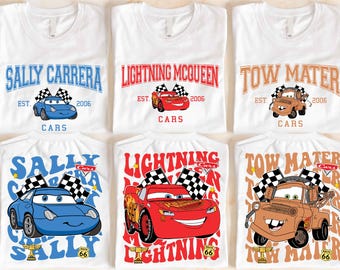 Disney Cars Film Shirt, McQueen Shirt, Disney Familien Reise Shirt, Mater Shirt, Cars Passendes Shirt, Gruppe Disney Shirts, Autos Geburtstag Shirt