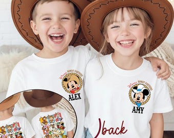 Mickey And Friends Cowboy T-shirt, Western Party Tee, Mickey Cowboy Shirt, Disney Cowboy t-shirt, Disney Western Shirt, Howdy Partners Shirt
