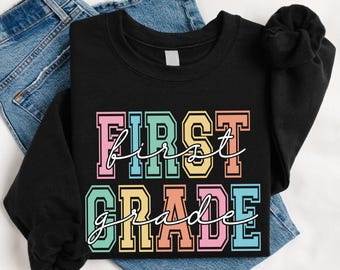 First Grade Teacher Shirt, 1st Grade Tee, 1st Grade Teacher Shirt, Back to School Tee, Grade Level Shirt, Elementary School, Teaching Shirt
