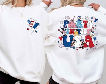 Party In The USA Shirt, Mickey Mouse & Friends USA Shirt, Disney Patriotic Shirt, Magical Independence Day Shirt, Disney 4th of July Shirt
