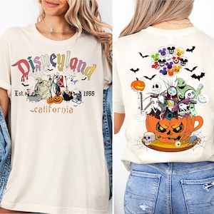 Disneyland Nightmare Halloween Shirt, Disneyland Est. 1955 California Halloween T-Shirt, Disney Pumpkin Tee, Disney World Halloween shirt