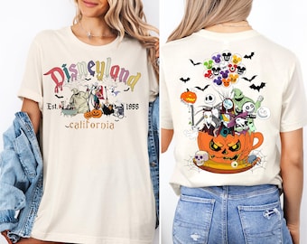 Disneyland Nightmare Halloween Shirt, Disneyland Est. 1955 California Halloween T-Shirt, Disney Pumpkin Tee, Disney World Halloween shirt