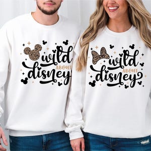 Mickey And Minnie Wild About Couple Shirt, Disney Lets Go Wild Shirt, Disney Couple Tees, Animal Kingdom Shirt, Shirt, Disney Safari Shirt,