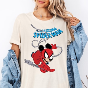 Disney The Amazing Spider-Man T-shirt, Mickey  Spider-Man Sweater, Avengers Shirt, Disneyworld Shirts, Spiderman Lover Tee, Superhero Shirt