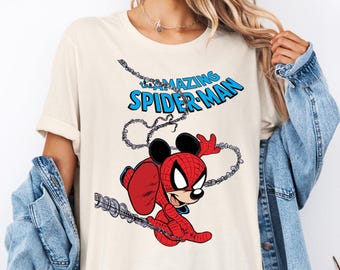 Disney The Amazing Spider-Man T-shirt, Mickey  Spider-Man Sweater, Avengers Shirt, Disneyworld Shirts, Spiderman Lover Tee, Superhero Shirt