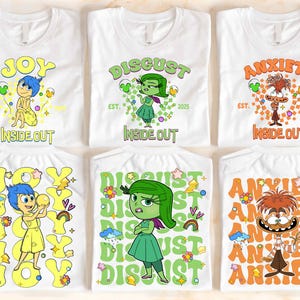 Pixar Inside Out Characters Shirt, Emotions Shirt, Disneyland T-shirt, Disney Family Matching Shirt, Inside Out T-shirt,Inside Out Movie Tee