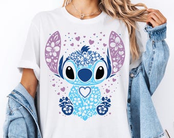 Stitch Shirt, Stitch Party Shirt, Disney Kinder Shirt, Disneyland Shirt, Disney World Shirt, Niedliches Stitch Shirt, Disney Shirt, Stitch Love Shirt