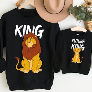 The King and The Future King T-Shirts, Disney Lion King Father and Son Shirts, Disney Dad Shirt, Father&#39;s Day T-shirt, Dad And Boy Tshirts