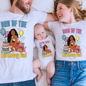Disney Moana Birthday T-shirt, Birthday Girl Shirt, Birthday Family Shirts, Birthday Party Shirt, Princess Moana Tee, Kids Birthday Shirt