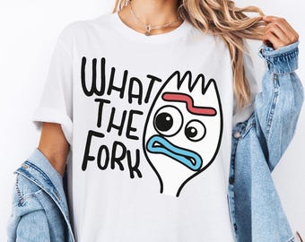 What The Fork Portrait Shirt, Toy Story Forky Shirt, Pixar Toy Story Tee, Toy Story Character T-Shirt, WDW Magic Kingdom Disney Family Trip