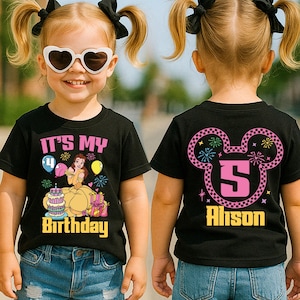 Disney Belle Birthday Family T-shirt, Birthday Girl Shirt, Birthday Family Shirts, Birthday Party Shirt, Disney Princess Belle Sweatshirt