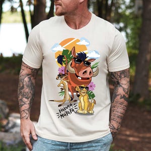 T-shirt Hakuna Matata Le Roi Lion, chemises Parc Disney, sweat-shirt Le Roi Lion, chemise Safari Disney, chemise Disney Wild, chemise Animal Kingdom