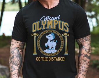 Pegasus Hercules Go The Distance Mount Olympus Shirt, Hercules Embroidery Shirt, Magic Kingdom Tee, Disney Family Trip Shirt, Pegasus Shirt