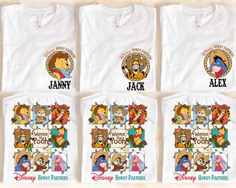 Camiseta vaquera de Winnie Pooh, camiseta vaquera de Disney, camiseta vaquera de Winnie, camiseta vaquera, camiseta vaquera de Disney, camisetas de Howdy Partners