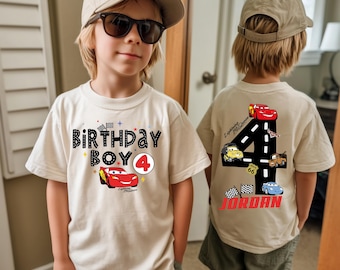 Cars Birthday Shirt, Disney Custom Birthday Boy Shirt, Birthday Shirt, Matching Family Shirt, Kids Birthday Shirt, McQueen Birthday Shirt