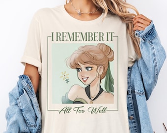 Camiseta de la Princesa Ana: Lo Recuerdo Muy Bien, camiseta de Anna Frozen, camiseta de princesa, camiseta de princesa Disney, camiseta de Magic Kingdom, camiseta de Frozen