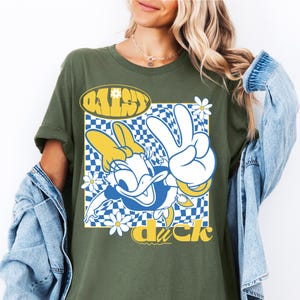Camiseta Disney Daisy Duck, Camiseta Daisy Duck, Camiseta de férias da Disney, Camiseta Disney Girl, Camiseta combinando para viagem de meninas, Camiseta Magic Kingdom