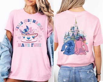 Stich Mädchen wollen nur Spaß haben Shirt, Stitch Angel Besties Shirt, Disney World T-Shirt, Disney Girls Trip Shirt, Disney Bester Freund Sweatshirts