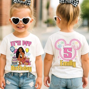 Disney Moana Birthday T-shirt, Birthday Girl Shirt, Birthday Family Shirts, Birthday Party Shirt, Princess Moana Tee, Kids Birthday Shirt
