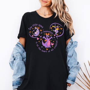 One Little Spark Shirt, Disney Purple Dragon T-Shirt, Epcot Figment Shirt, Disneyworld Matching Shirt, Disney Family Tee, Epcot Dragon Shirt