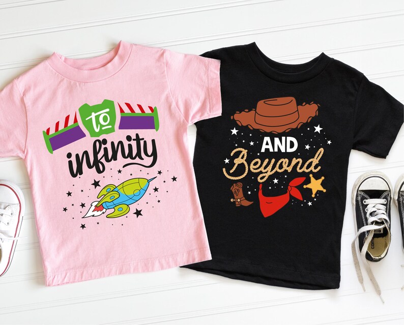 a couple of shirts that are on a table