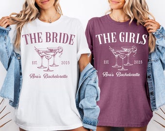 The Bride And The Girls Bachelorette Shirt, Bridesmaid Shirt, Wedding  t-shirts, Bachelor Party Shirt, Bridal Party Shirt, Bridesmaid tee