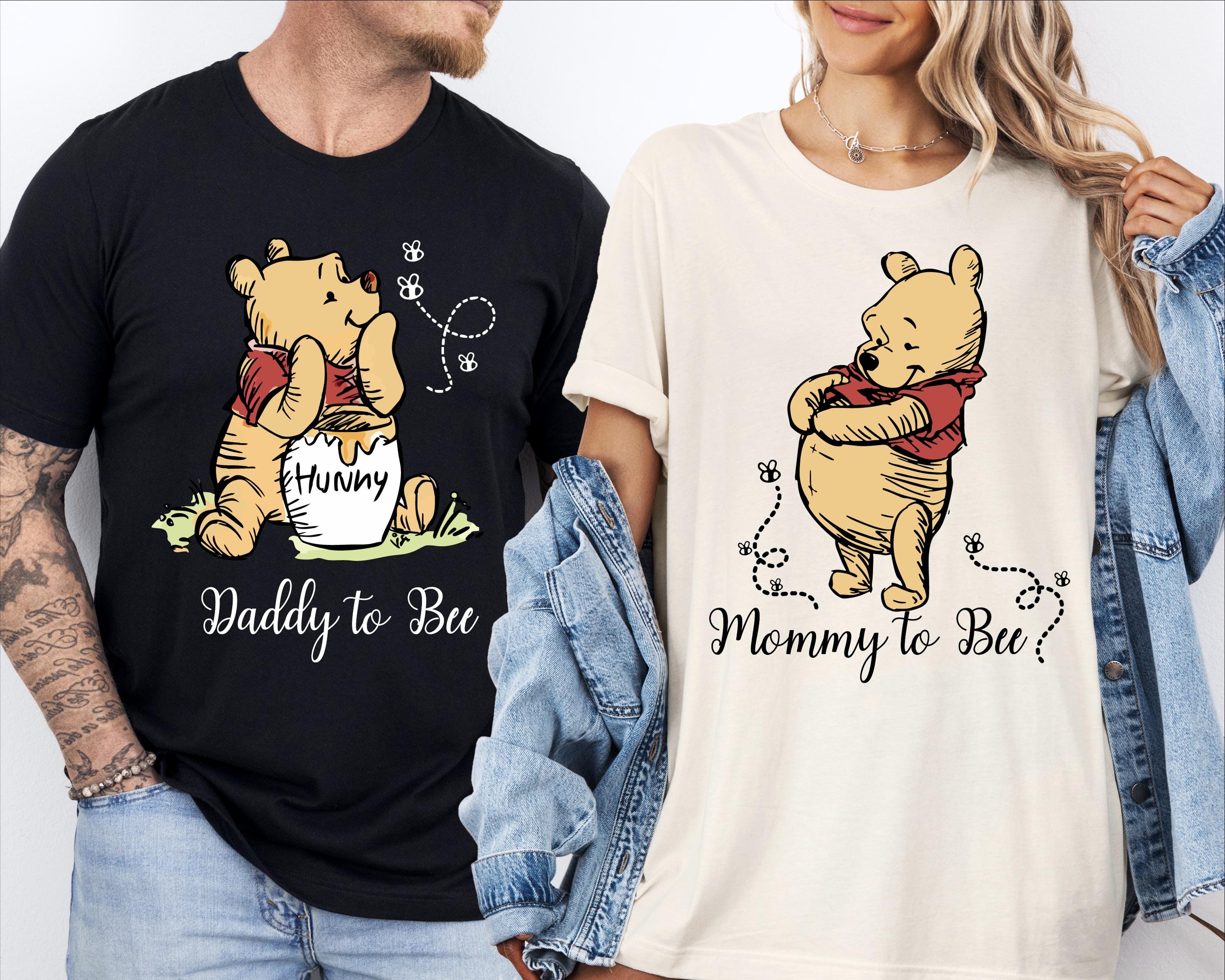 Camiseta de Winnie Pooh "Mamá a Abeja", "Mamá a Abeja", "Revelación de Embarazo", "Mamá Pooh", "Embarazo Disney", "Mamá Primeriza", "Papá a Abeja"