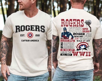 Chemises de soldat de l'hiver Rogers Captain America, t-shirt Marvell Steve Rogers, sweat-shirt super-héros Avengers, chemise Captain America