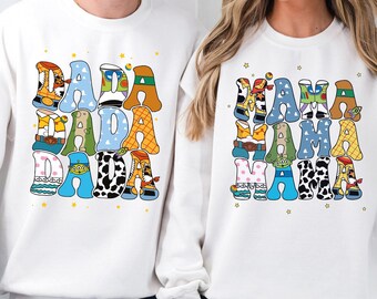 Disney Toy Story shirt mama en papa, Toy Story T-shirt, shirt Disney Vaderdag, shirt Toy Story familie, shirt Disney moeder, shirt Disney vader