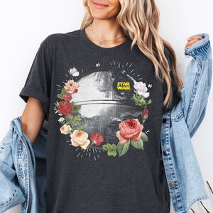 Star Wars Floral Retro Shirt, Galaxy's Edge Shirt, Vintage Star Wars Shirt, Star Wars Shirt, Star Wars Day Sweatshirt, Star Wars Lover Shirt