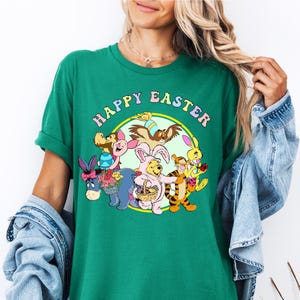 Disney Winnie The Pooh Happy Easter Shirt, Happy Easter Day Shirt, Easter Bunny T-Shirt, Easter Vacation Shirt, Family Easter Matching Shirt