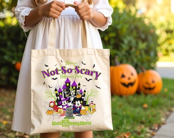 Mickey's Not-So-Scary Halloween Party Tote Bag, Walt Disneyworld Halloween Tote Bag, Spooky Season Tote Bag, Halloween Trick Or Treat Bag