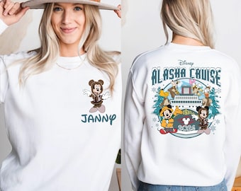 Disney Alaska Cruise Sweatshirt: Disney Family Cruise Hoodie, Mickey And Friends Alaska Cruise Shirt, Disney Matching Cruise Shirts