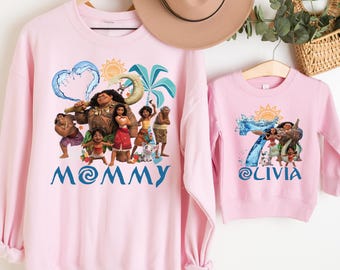 Princess Moana Custom Birthday Shirt, Disney Princess Girl T-Shirt, Moana Birthday Trip Tees, Disney Princess Party Shirt, Family Trip Shirt